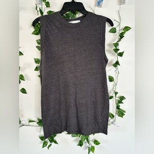 IRO Charcoal Gray Linen Top